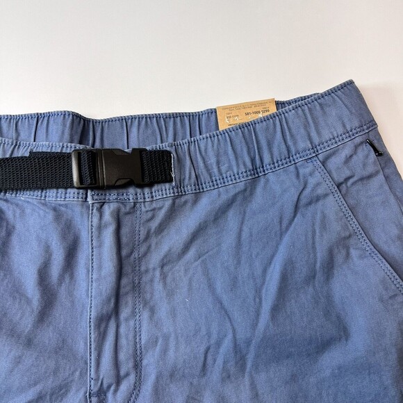 The Foundry Supply Men's Shorts LT Flat Front‎ Buckle Zip Up Vintage Indigo - Picture 3 of 11